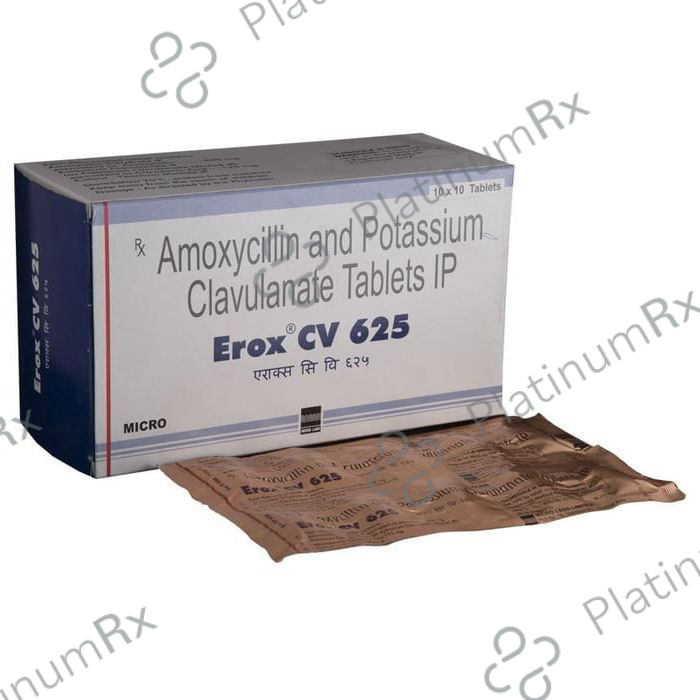 Erox CV 625mg Tablet 10s