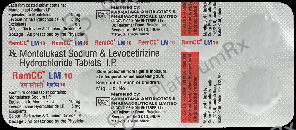 Rem CC LM 5/10mg Tablet 10s