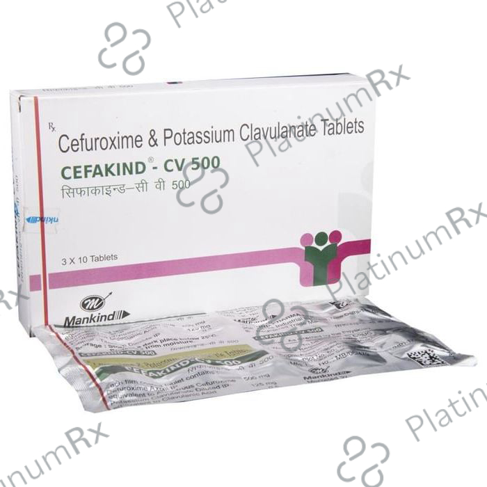 Cefakind CV 500/125mg Tablet 10s