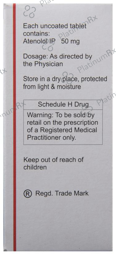Tenolol 50mg Tablet 14s