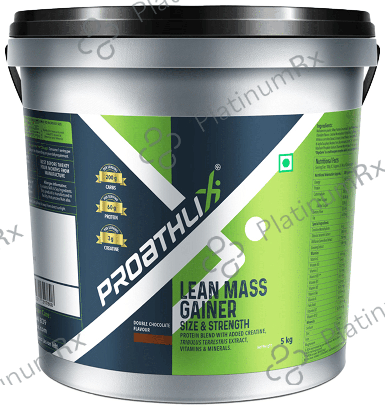 Proathlix Lean Mass Gainer Powder Double Chocolate 5 kg