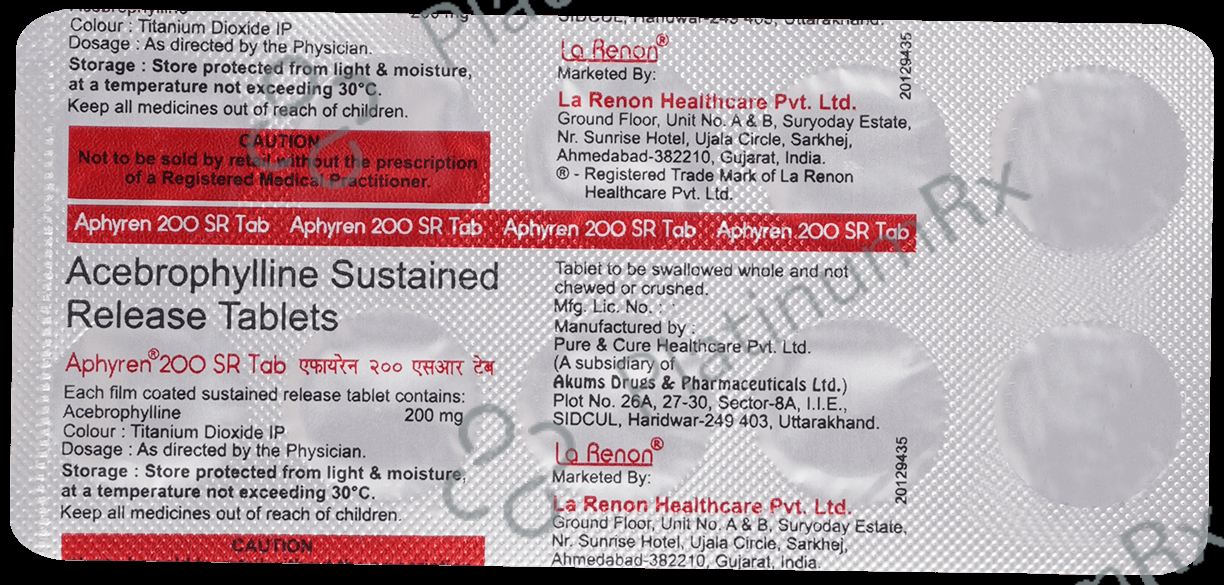 Aphyren 200 SR Tablet
