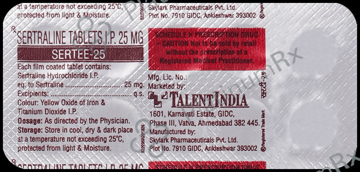 Sertee 25mg Tablet