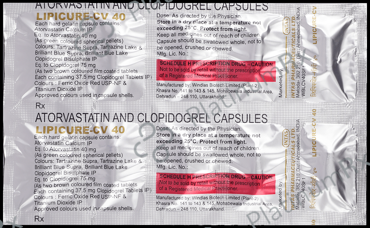 Lipicure CV 40/75mg Capsule 10s