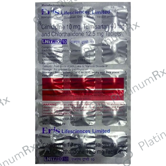 Lntrio 10 12.5/10/40mg Tablet 15s