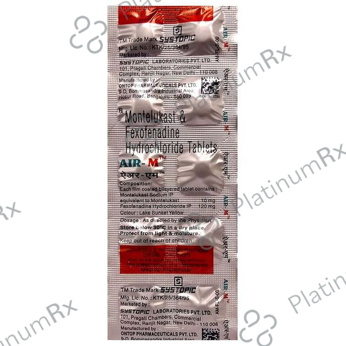 Air M 120/10mg Tablet 10s