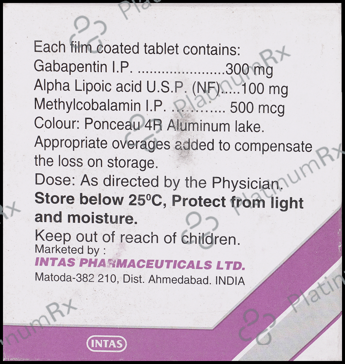 Gabapin Plus 300mg Tablet 10s