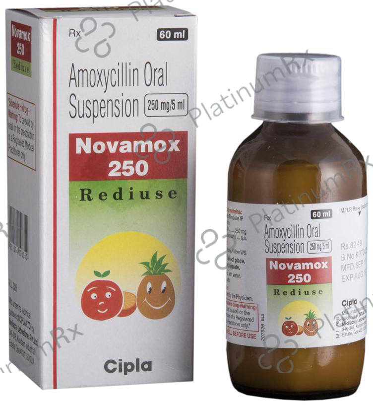 Novamox 250mg Rediuse Oral Suspension 60ml