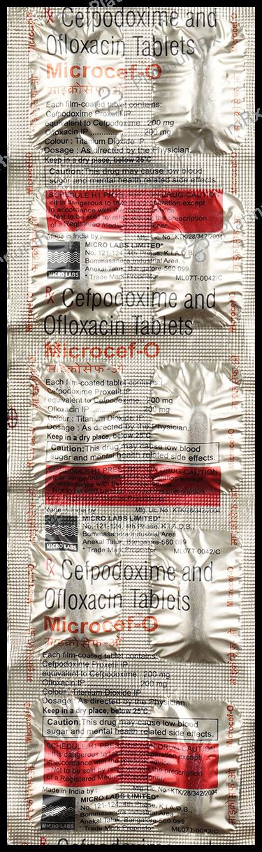 Microcef O 200/200mg Tablet 10s