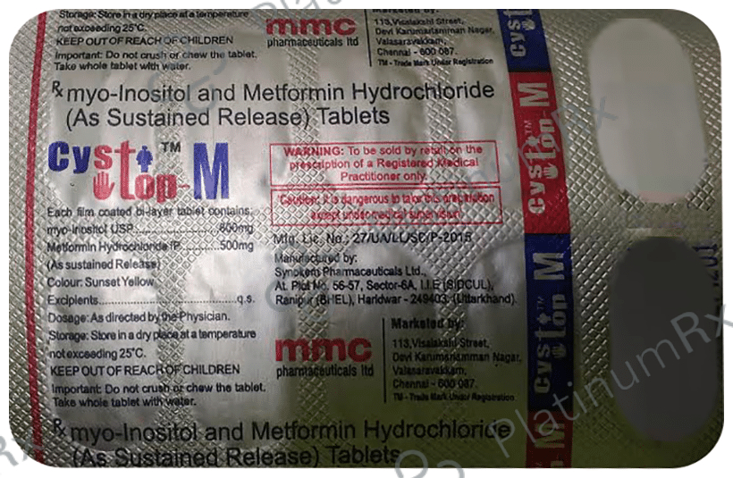 Cystop M 500/600mg Tablet SR 10s