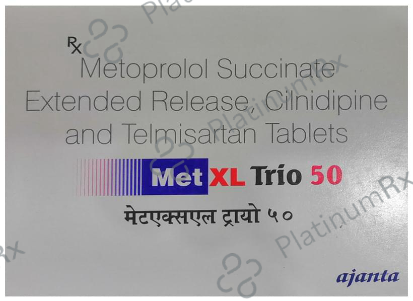 Met XL Trio 50 10/47.5/40mg Tablet ER 15s