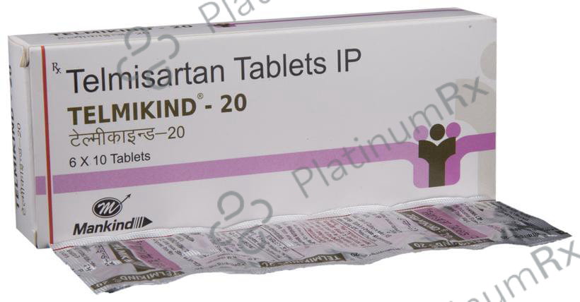 Telmikind 20mg Tablet 10s