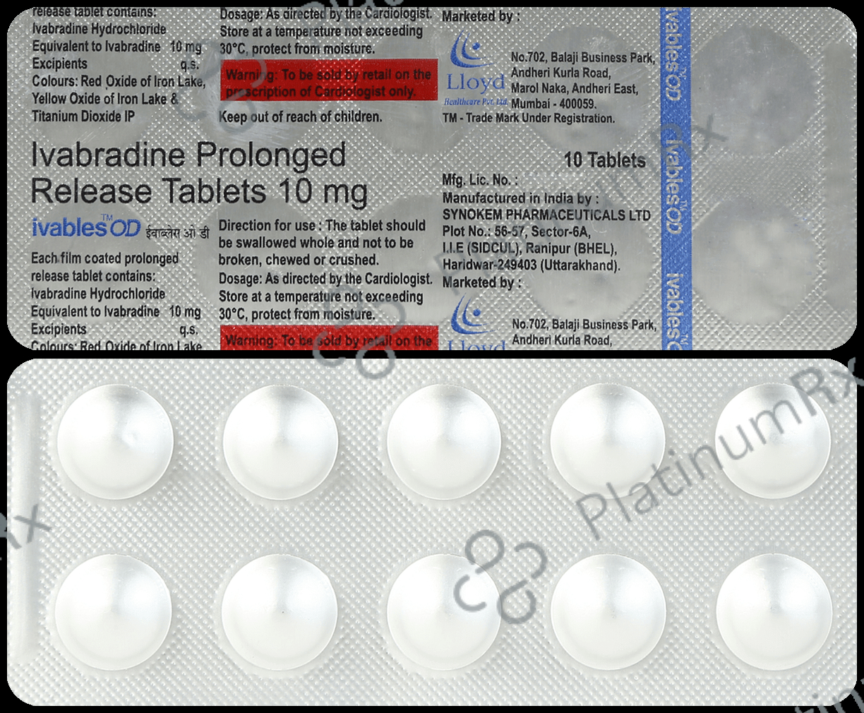 Ivables OD 10mg Tablet 10s