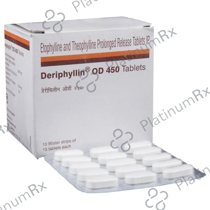 Deriphyllin OD 450mg Tablet PR 15s