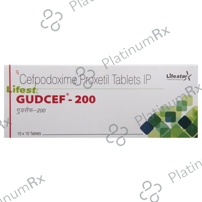 Gudcef 200mg Tablet 10s
