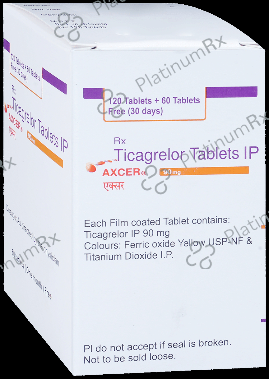 Axcer 90mg Tablet 180s