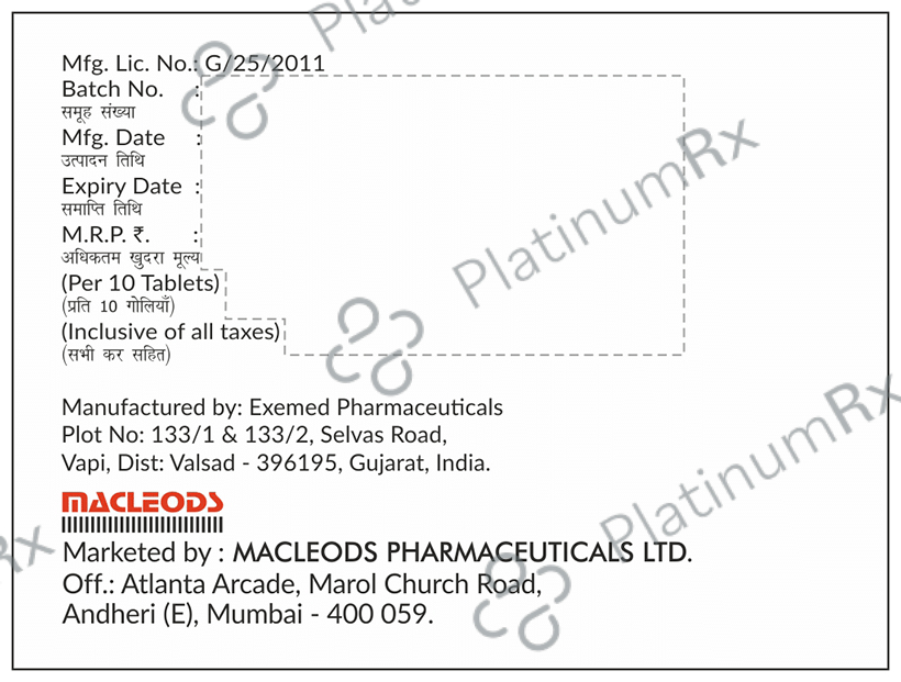 Dapamac-V 5mg/100mg Tablet SR