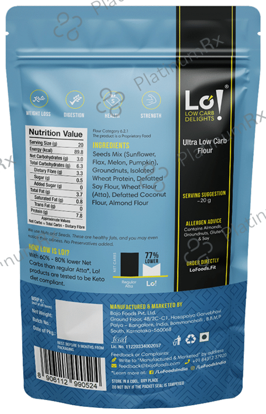 Lo! Foods Ultra Low Carb Flour 1 kg