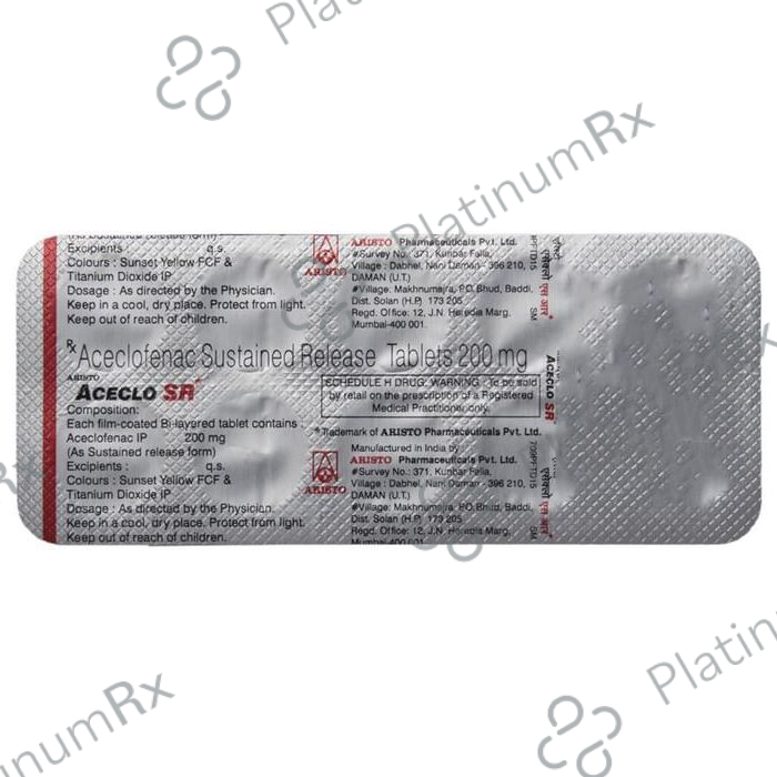 Aceclo SR 200mg Tablet 10s