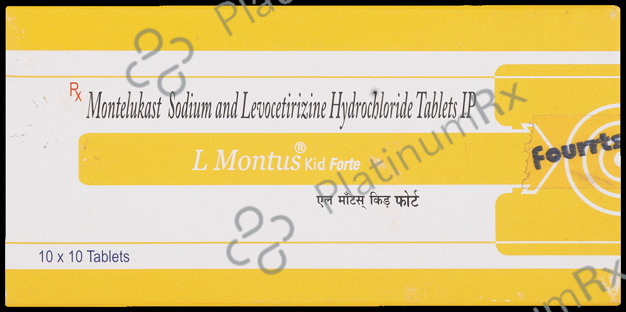 L Montus Kid Forte 2.5/5mg Tablet 10s