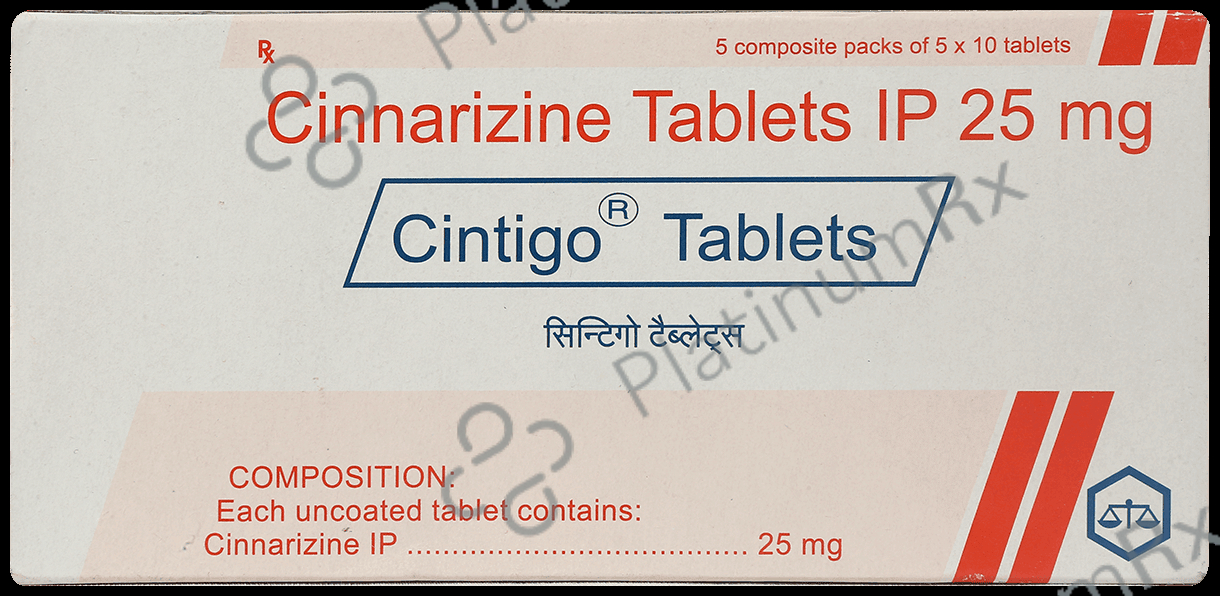 Cintigo 25mg Tablet 10s