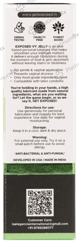 Exposed VY Jelly Personal Lubricant & Moisturiser (50ml Each) 2 Tubes
