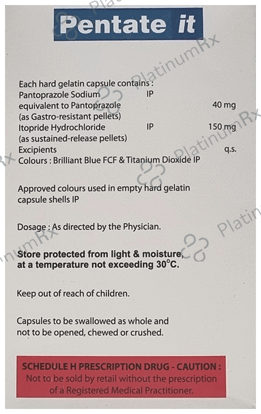 Pentate IT 40mg/150mg Capsule SR 10s