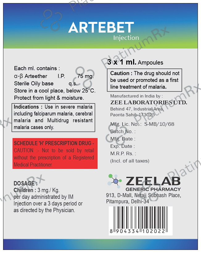 Artebet Injection
