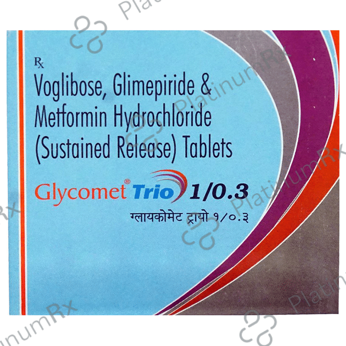 Glycomet Trio 1/0.3mg Tablet SR 10s