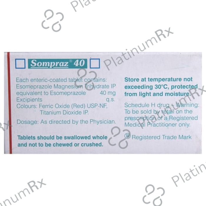 Sompraz 40mg Tablet 15s