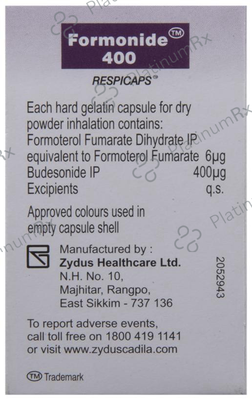 Formonide 400/6mcg Respicaps 30s