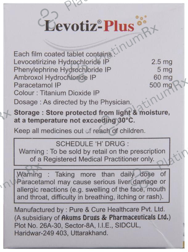 Levotiz Plus Tablet