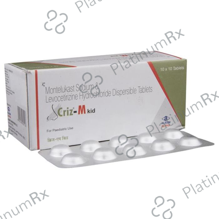 Criz M Kid 2.5/4mg Tablet DT 10s