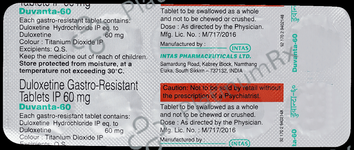 Duvanta 60 Tablet