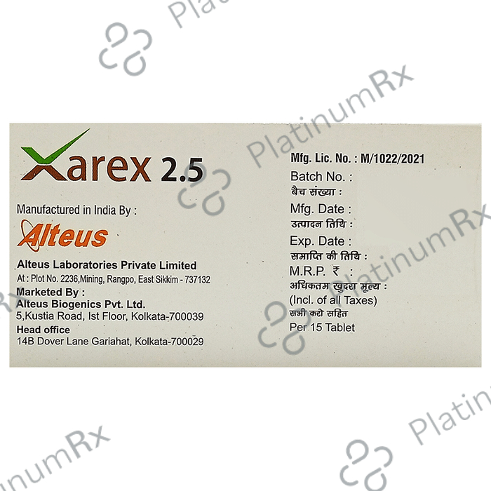 Xarex 2.5 Tablet