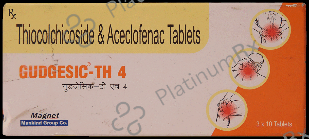 Gudgesic TH 100/4mg Tablet 10s