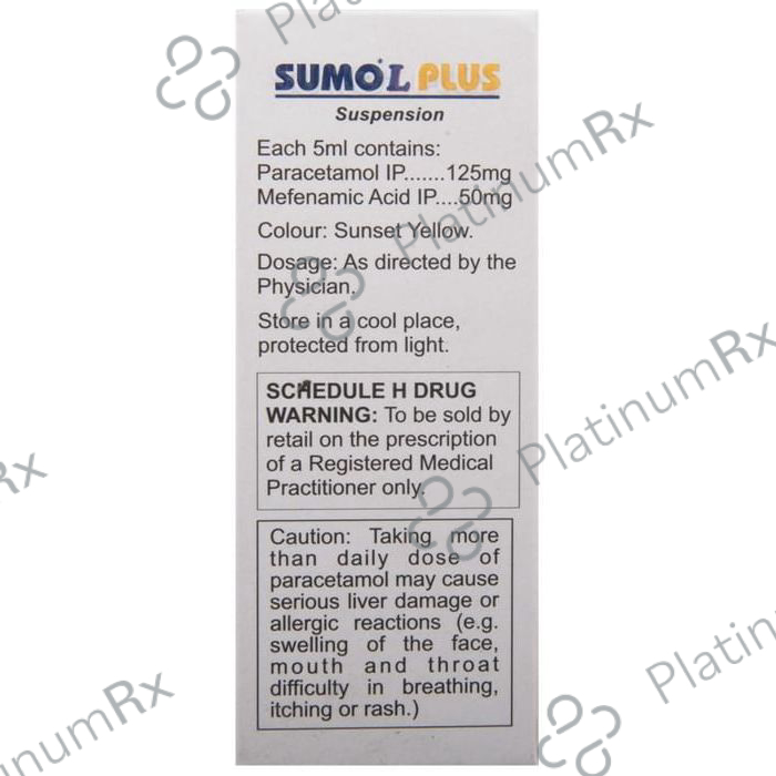 Sumo L Plus Paediatric 50/125mg Suspension 60ml
