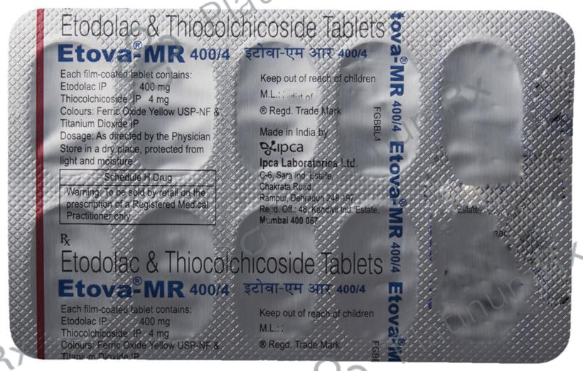 Etova MR 400/4mg Tablet 10s