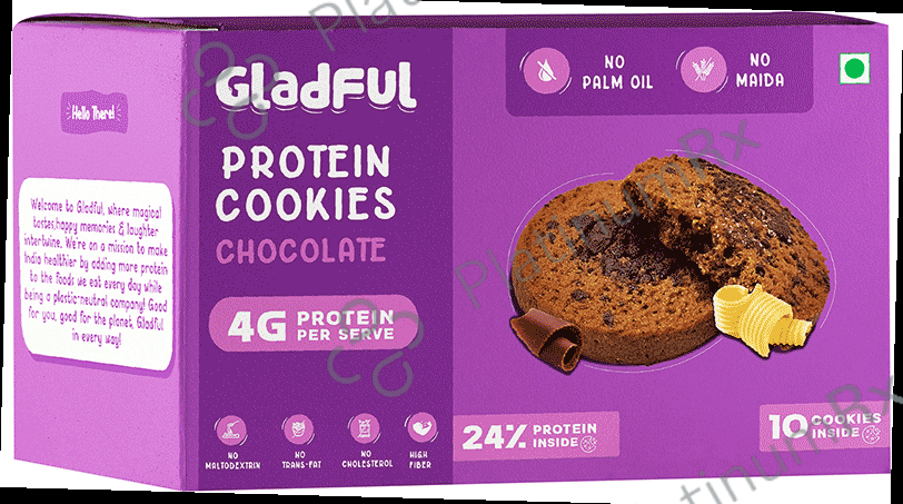 Gladful Protein Cookies (10 Each) Chocolate