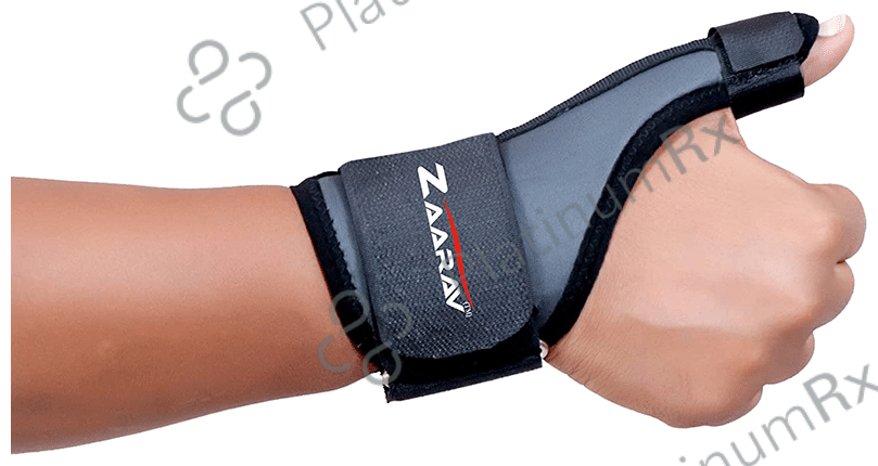 Zaarav Thumb Spica Splint Grey