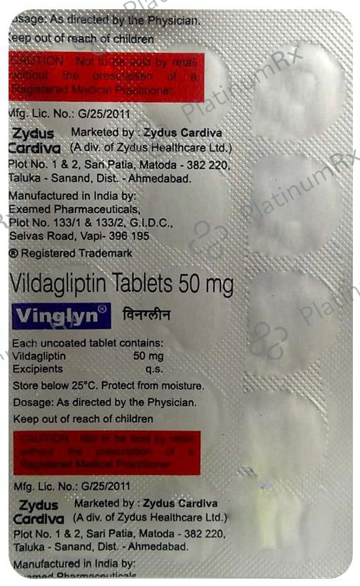 Vinglyn 50mg Tablet 15s