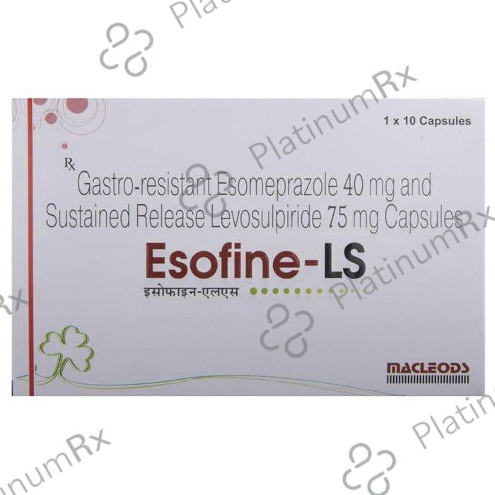 Esofine LS 75/40mg Capsule SR 10s