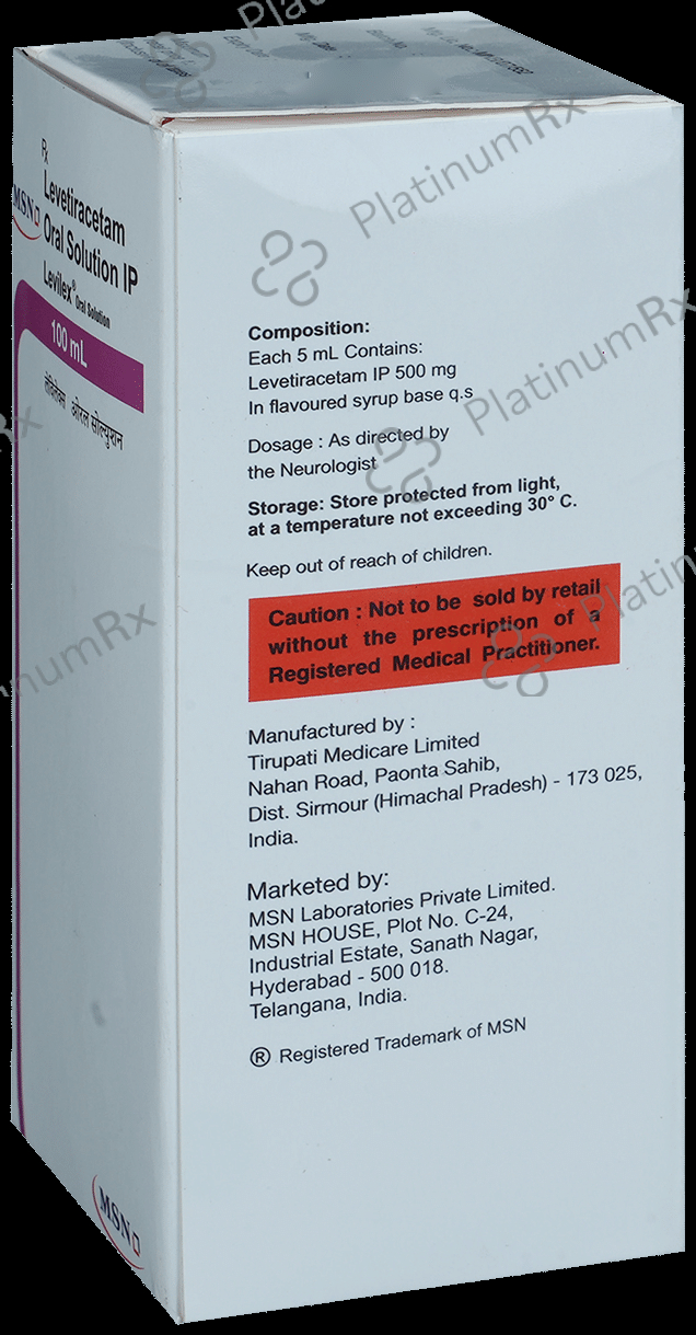 Levilex 100mg Oral Solution 100ml