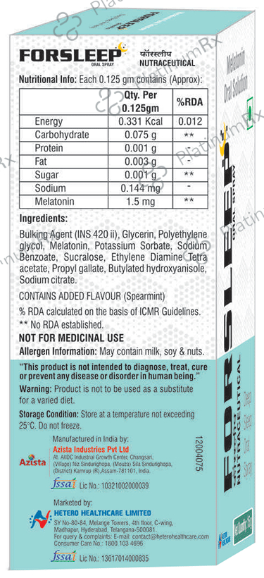Forsleep Oral Spray