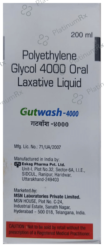 Gutwash 10mg Oral Laxative Liquid 200ml