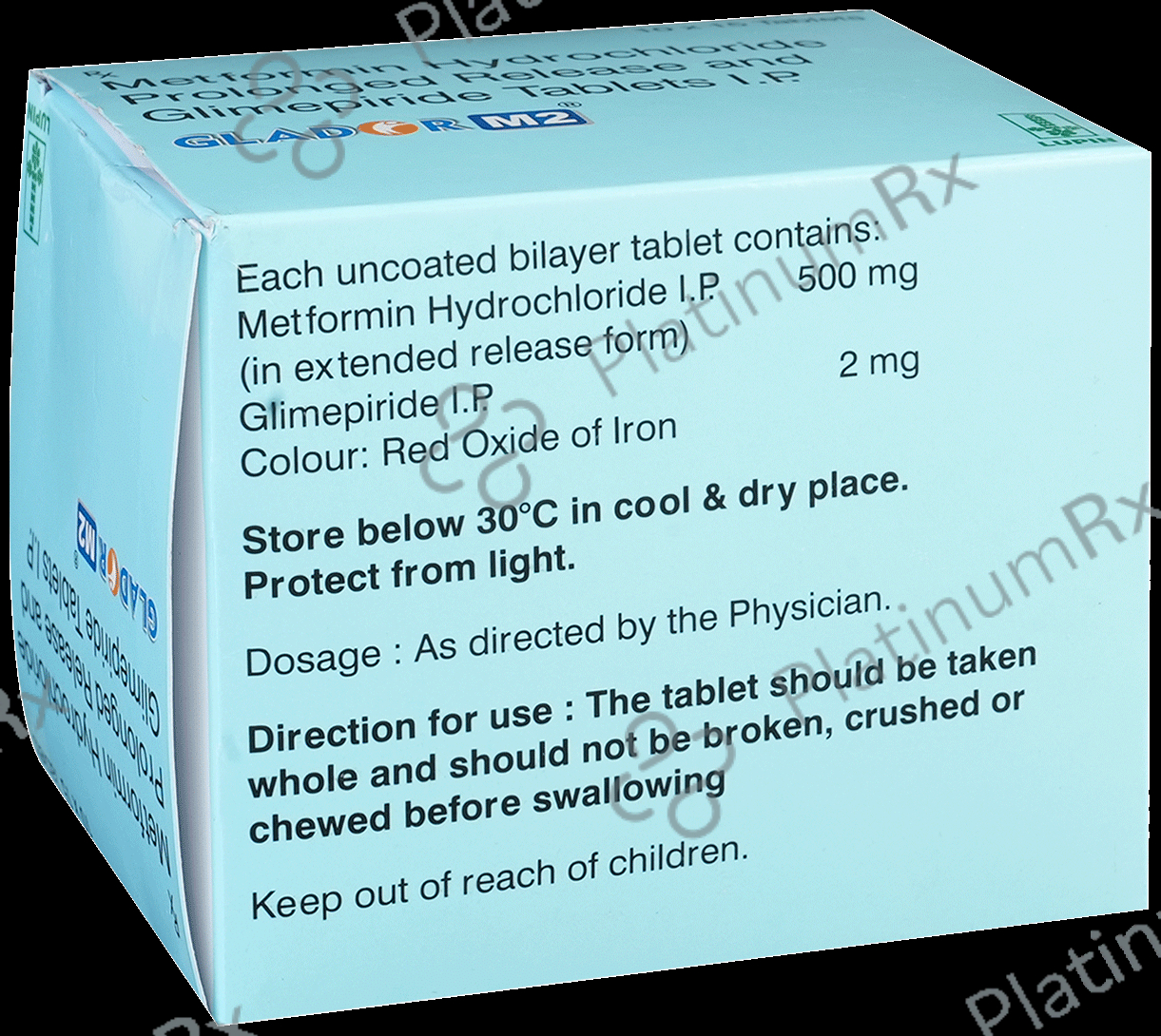 Glador M2 2/500mg Tablet PR 15s