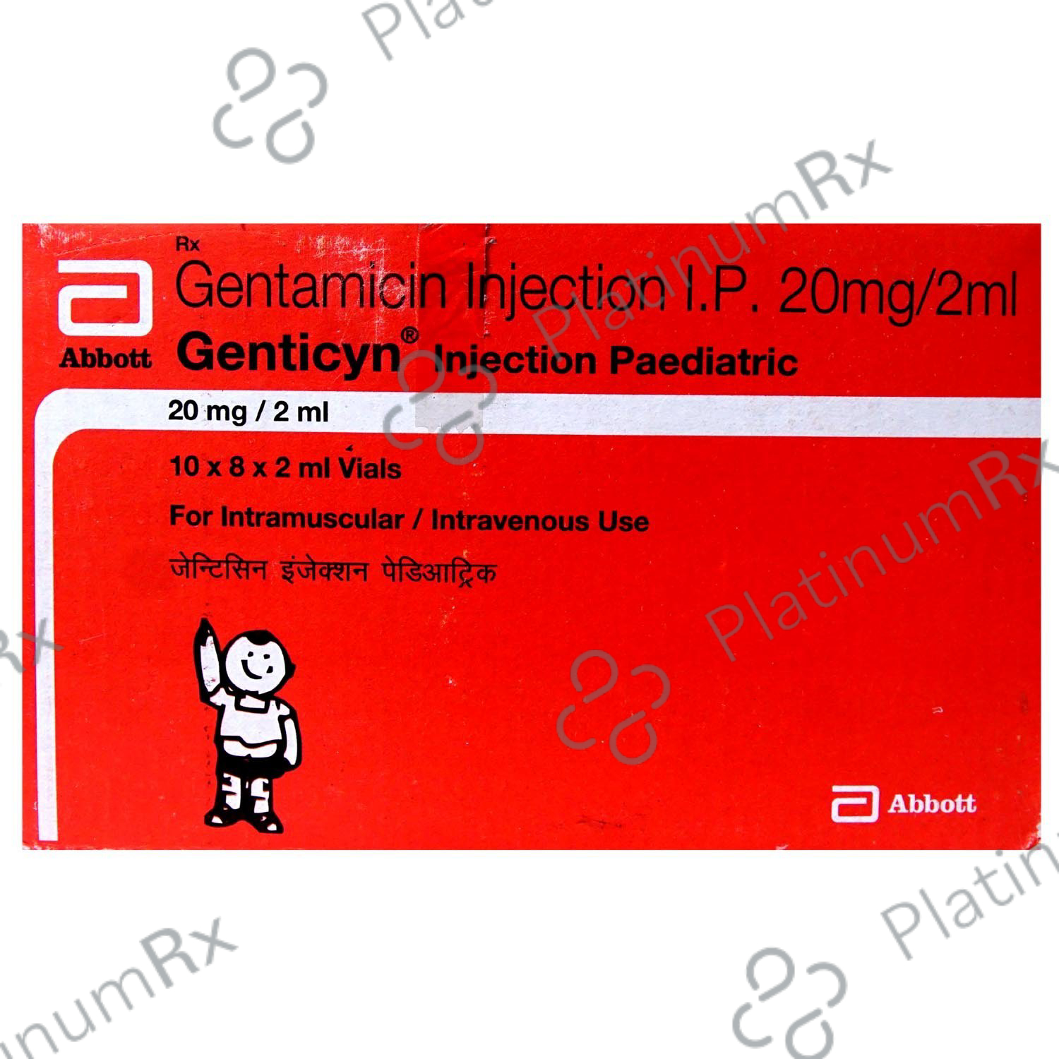 Genticyn Paediatric 20mg Injection 2ml