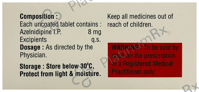 Azeldip 8mg Tablet
