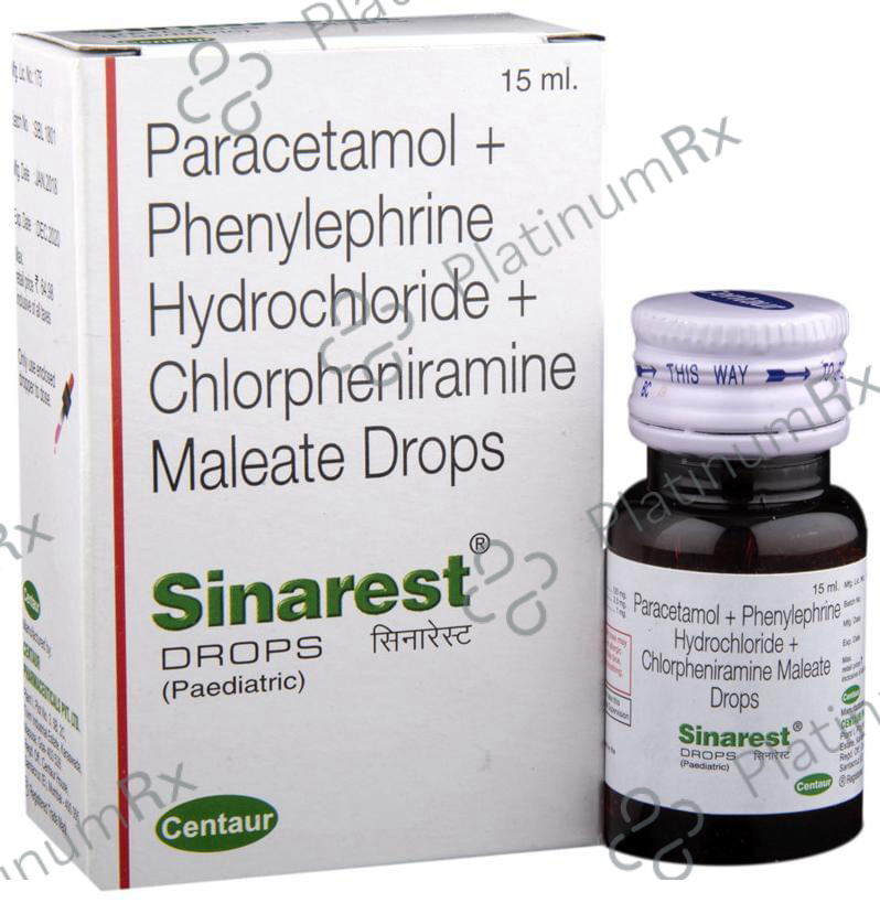 Sinarest Paediatric 1/125/2.5mg Oral Drops 15ml