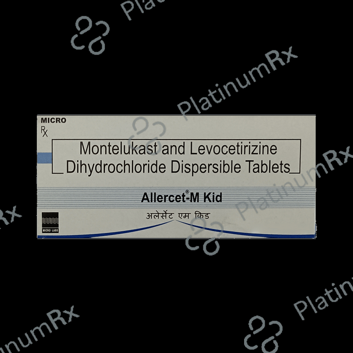 Allercet M Kid DT 2.5/4mg Tablet 10s